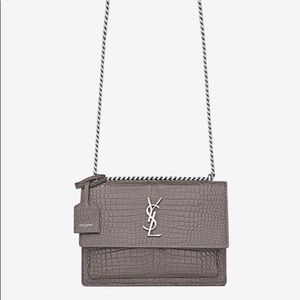 YSL croc bag SOLD!